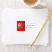 Aries Zodiac Star Silver Premium Name Tag Adressaufkleber (Insitu)
