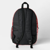 Aries Zodiac Stripes Bedruckter Rucksack (Rückseite)