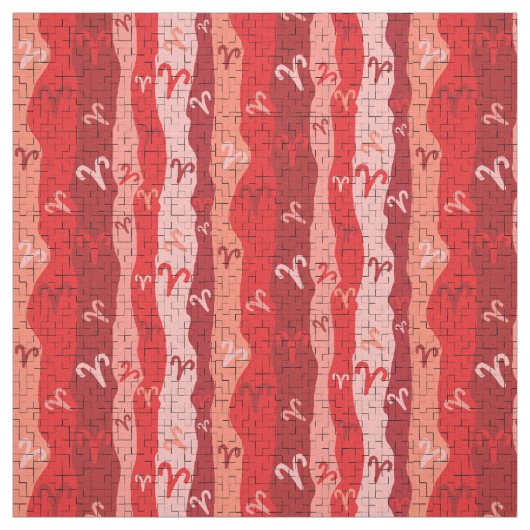 Aries Zodiac Stripes Broken Tiles Stoff (Muster)