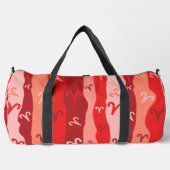 Aries Zodiac Stripes Duffle Bag (Vorderseite)
