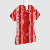 Aries Zodiac Stripes Ornament (Vorderseite)