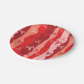 Aries Zodiac Stripes Pappteller (Schrägansicht)