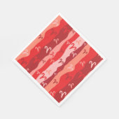 Aries Zodiac Stripes Serviette (Ecke)
