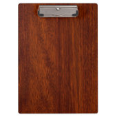 Aries Zodiac Symbol Brown Mahogany wie Print Klemmbrett (Vorderseite)