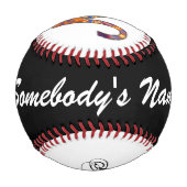 Aries Zodiac Symbol Element von Kenneth Yoncich Baseball (Rückseite)