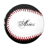 Aries Zodiac Symbol Element von Kenneth Yoncich Baseball (Vorderseite Links)