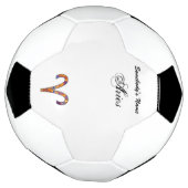 Aries Zodiac Symbol Element von Kenneth Yoncich Fußball (Gedreht)