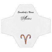 Aries Zodiac Symbol Element von Kenneth Yoncich Fußball (Flach)