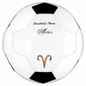 Aries Zodiac Symbol Element von Kenneth Yoncich Fußball (Vorderseite)