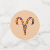Aries Zodiac Symbol Element von Kenneth Yoncich Konfetti (Klein Vorderseite)