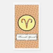 Aries Zodiac Symbol Element von Kenneth Yoncich Serviette (Vorderseite)