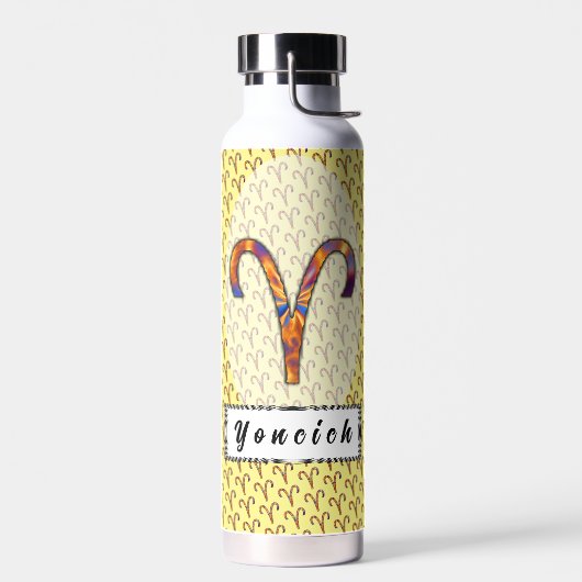 Aries Zodiac Symbol Element von Kenneth Yoncich Trinkflasche (Links)