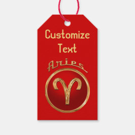 Aries Zodiac Symbol Geschenkanhänger