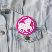 Aries Zodiac Symbol Grunge Pink Ram Astrologie Button (Beispiel)