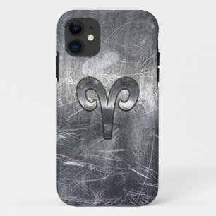 Aries Zodiac Symbol in Grunge Distressed Style Case-Mate iPhone Hülle