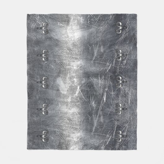 Aries Zodiac Symbol in Grunge Distressed Style Fleecedecke (Vorderseite)