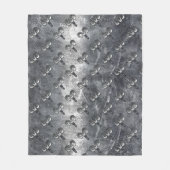 Aries Zodiac Symbol in Grunge Distressed Style Fleecedecke (Vorderseite)