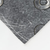 Aries Zodiac Symbol in Grunge Distressed Style Fleecedecke (Ecke)