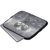 Aries Zodiac Symbol in Grunge Distressed Style Laptopschutzhülle (Vorne Knopf)