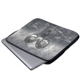 Aries Zodiac Symbol in Grunge Distressed Style Laptopschutzhülle (Vorne Knopf)