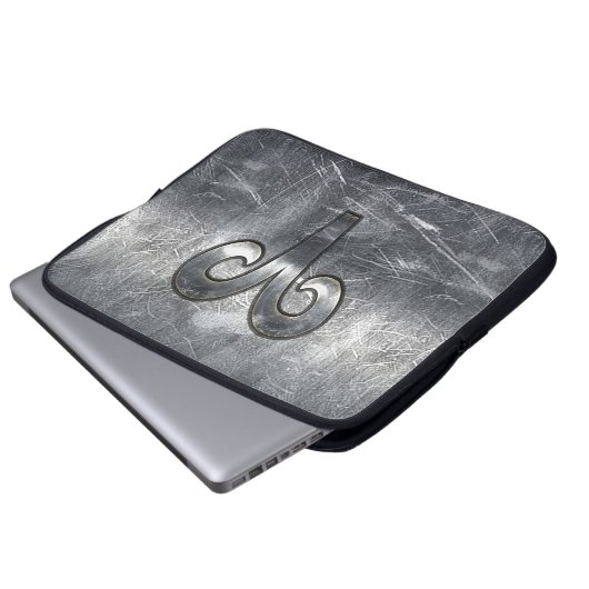 Aries Zodiac Symbol in Grunge Distressed Style Laptopschutzhülle (Vorne Knopf)