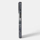 Aries Zodiac Symbol in Silver Distressed Style Case-Mate iPhone Hülle (Rückseite / Links)