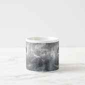 Aries Zodiac Symbol in Silver Distressed Style Espressotasse (Vorderseite)