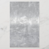 Aries Zodiac Symbol in Silver Distressed Style Flyer (Hinten)