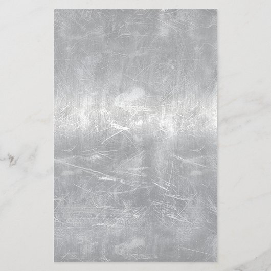 Aries Zodiac Symbol in Silver Distressed Style Flyer (Hinten)