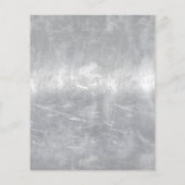 Aries Zodiac Symbol in Silver Distressed Style Flyer (Hinten)