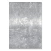 Aries Zodiac Symbol in Silver Distressed Style Tischnummer (Rückseite)