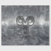 Aries Zodiac Symbol Industrial Style Geschenkpapier (Flach)