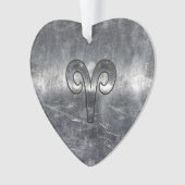 Aries Zodiac Symbol Industrial Style Ornament (Vorderseite)