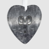 Aries Zodiac Symbol Industrial Style Ornament (Vorderseite)