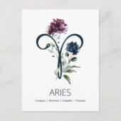 Aries Zodiac Symbol Postkarte (Vorderseite)