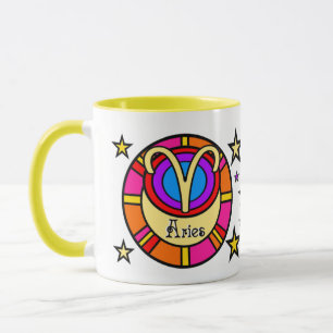 Aries Zodiac Symbol Tasse