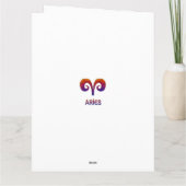 Aries Zodiac / Tarjeta Aries Karte (Rückseite)