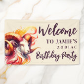 Aries Zodiac Themed Geburtstagsfeier Begrüßungszei Banner