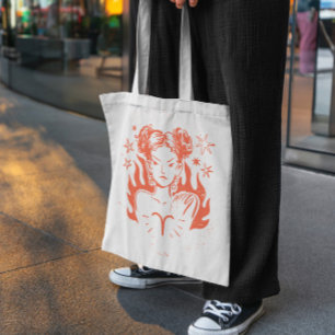 Aries Zodiac Tote Bag Tragetasche