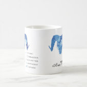 Aries Zodiac Tracks Tasse (Mittel)