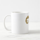 Aries Zodiac - Tribal Gold Kaffeetasse (Links)