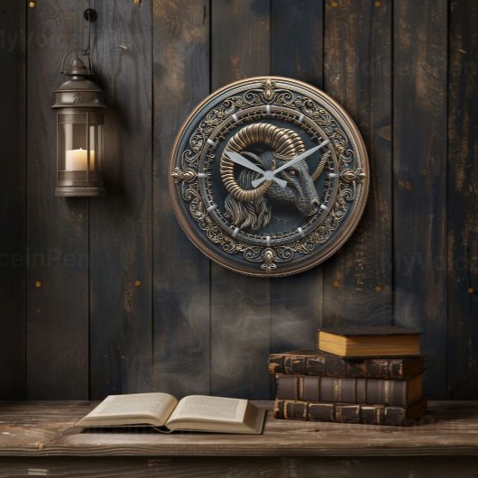 Aries-Zodiac-Uhr Große Wanduhr