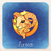 aries zodiac Untersetzer (Vorderseite)