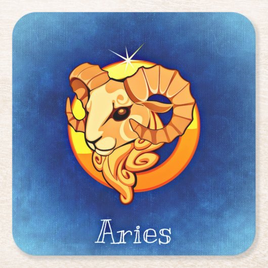 aries zodiac Untersetzer (Vorderseite)