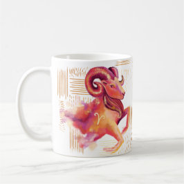Aries Zodiac Watercolour Artistry Print Mug Kaffeetasse