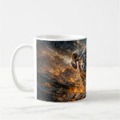 Aries Zodiac with Warrior and Charging Ram Kaffeetasse (Links)