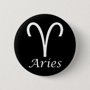 "Aries" Zodiac-Zeichen Button