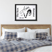 Aries Zodiac Zeichen und Symbol Gerahmt Leinwanddruck (Insitu (Schlafzimmer))