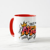 Aries-Zodiak-Graffiti Tasse (Vorderseite Links)