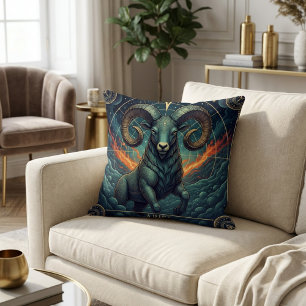 Aries-Zodiak-Himmelskörper Kissen